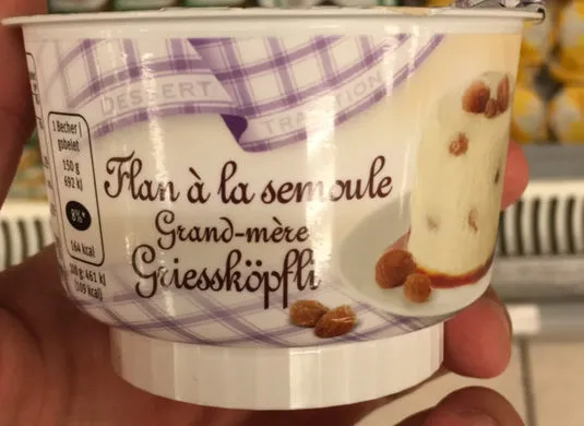 Flan à la Semoule Grand-Mère