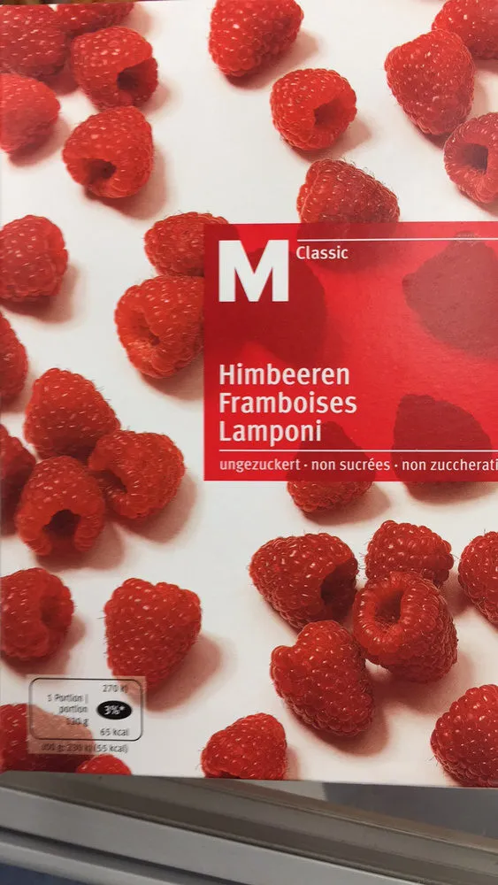 Framboises non sucrées