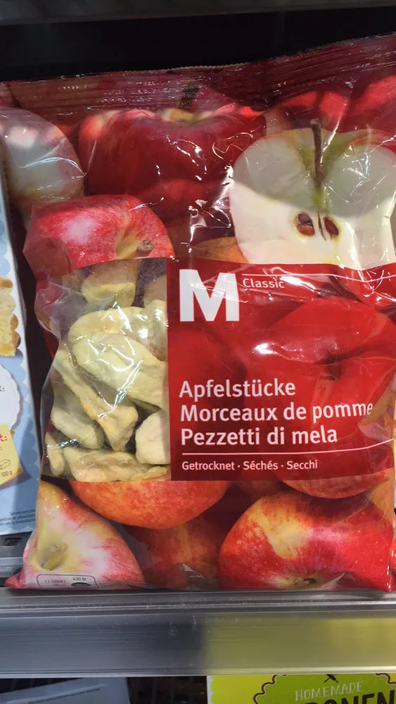 Morceaux de pomme : Séchés