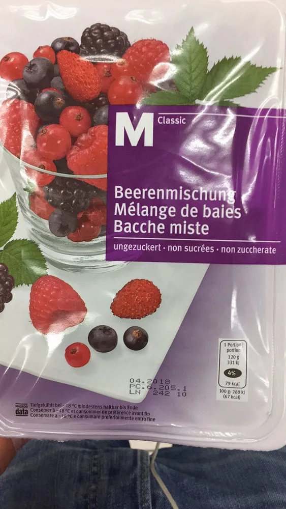 Mélange de baies non sucrées