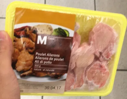 Ailerons de poulet nature