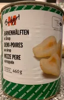 Birnenhälften in Sirup