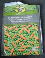 Petits pois potagers et carottes