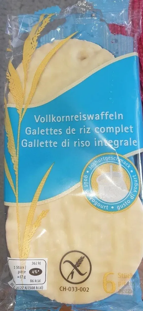 Vollkornreiswaffeln