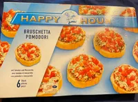 Bruschetta pomodori avec tomates et mozzarella