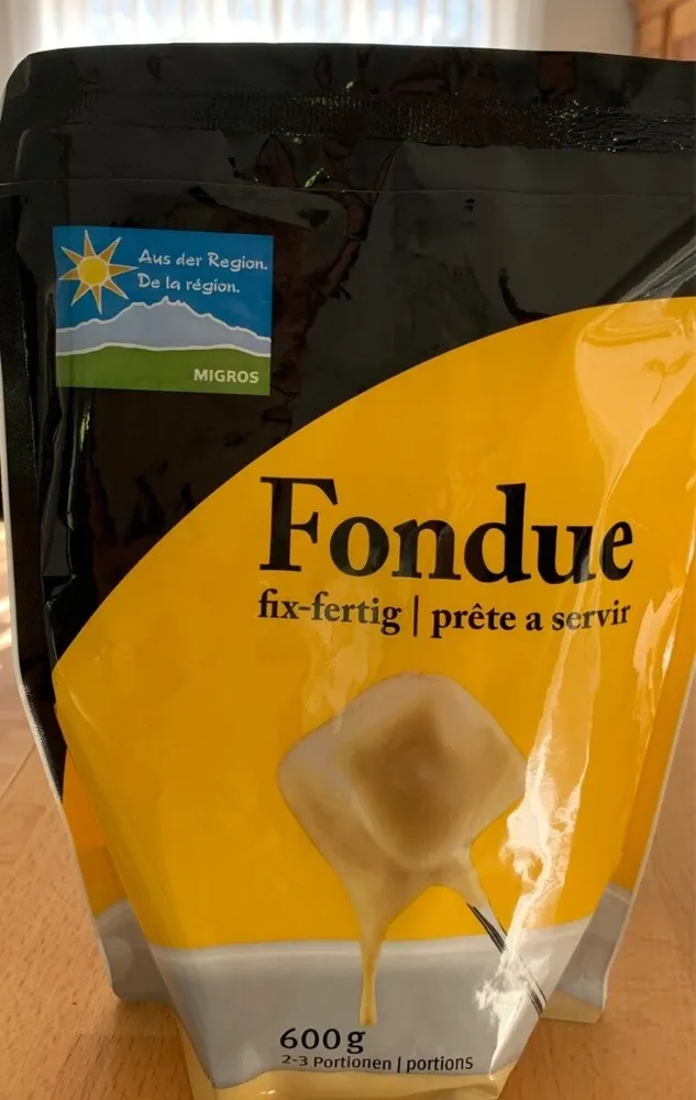 Fondue prete a servir