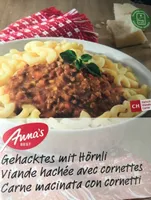 Viande hachée avec cornettes