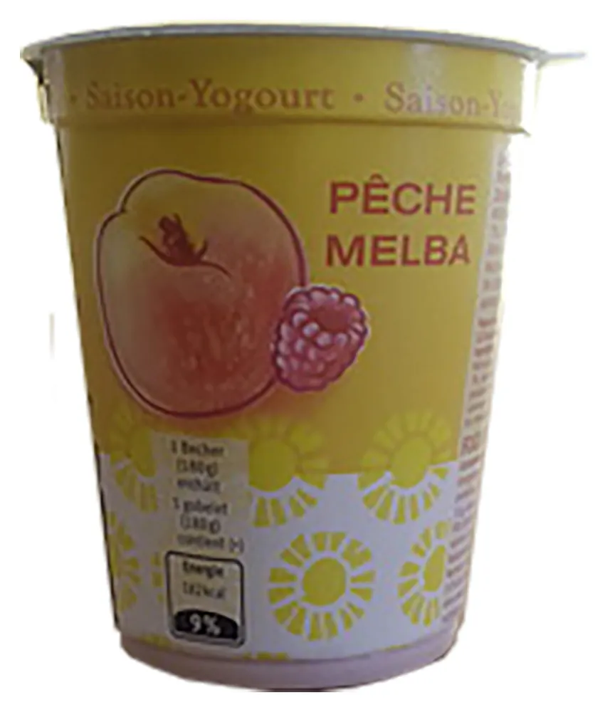 yogourt de saison pêche melba
