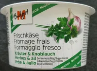 Frischkäse, Kräuter & Knoblauch