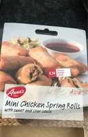 Mini involtini primavera di pollo con salsa agrodolce
