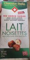 chocolat lait noisettes