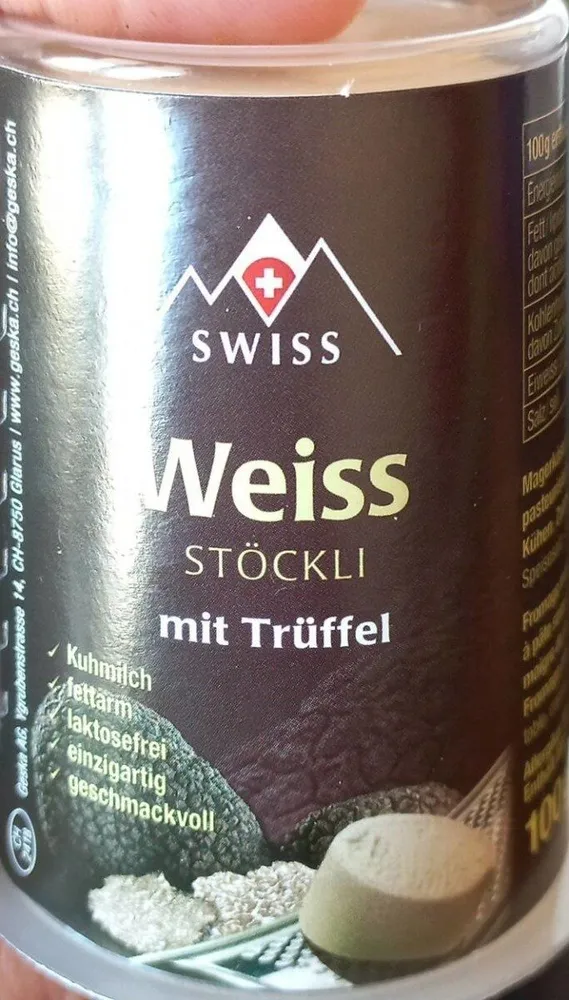 Weiss stöckli avec truffes