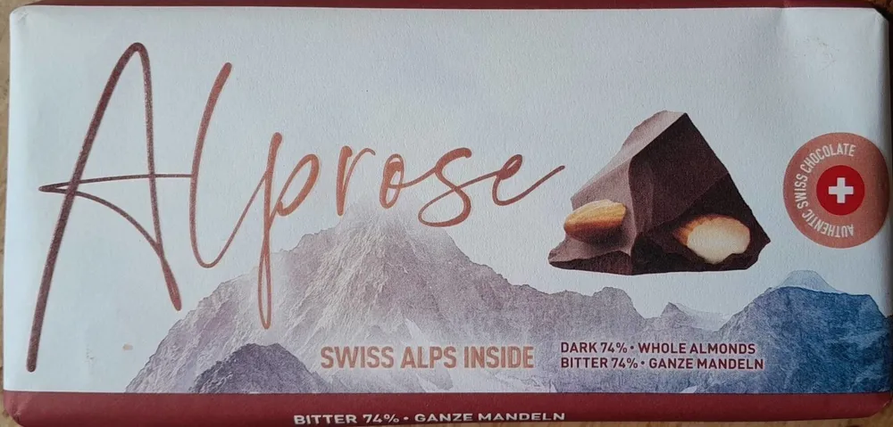 Alprose Dark 74 Whole Almonds