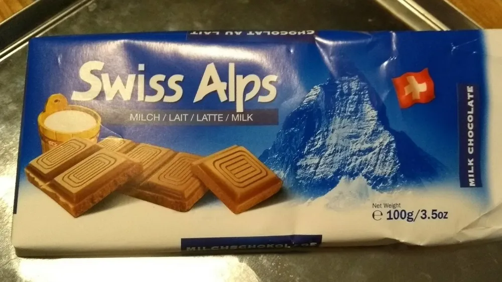 Swiss Alps chocolat Lait 100G