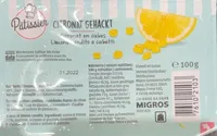 Citronat en cubes