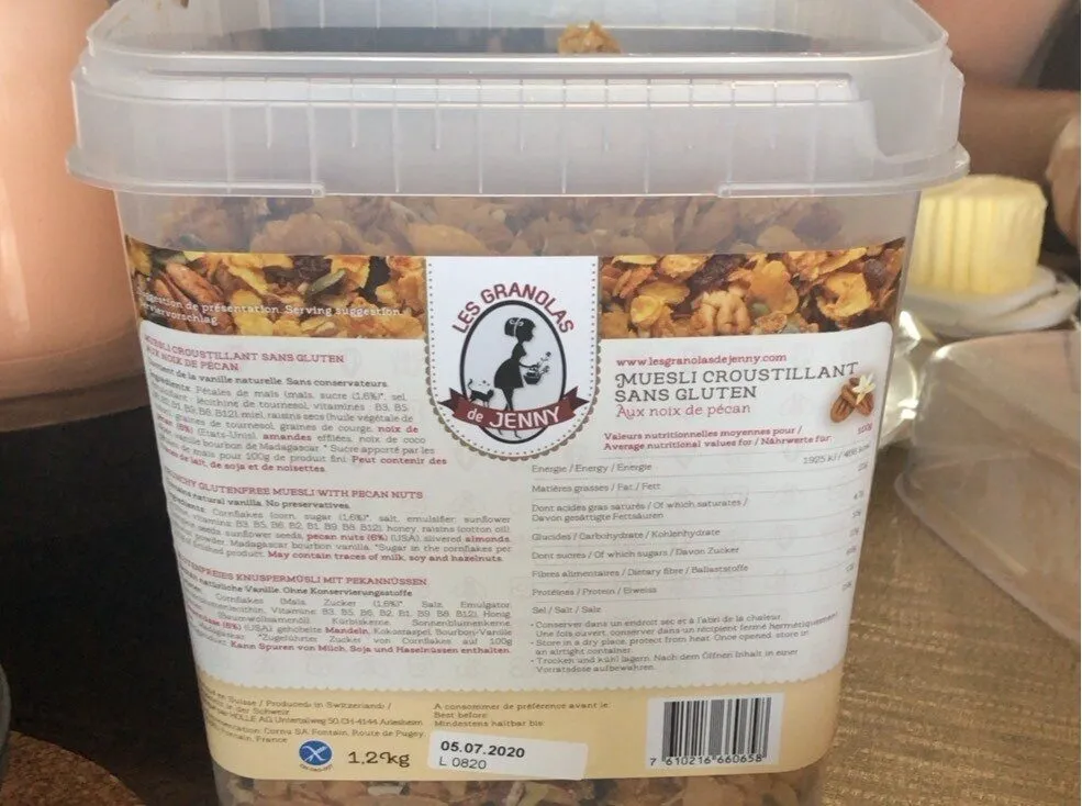 Muesli croustillant sans gluten