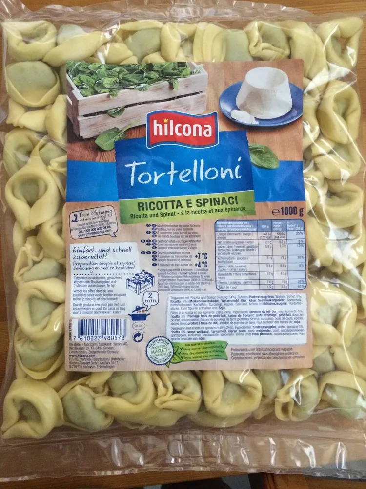 Tortelloni ricotta e spinaci