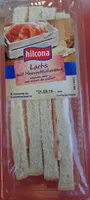 Sandwich saumon avec crème et raifort