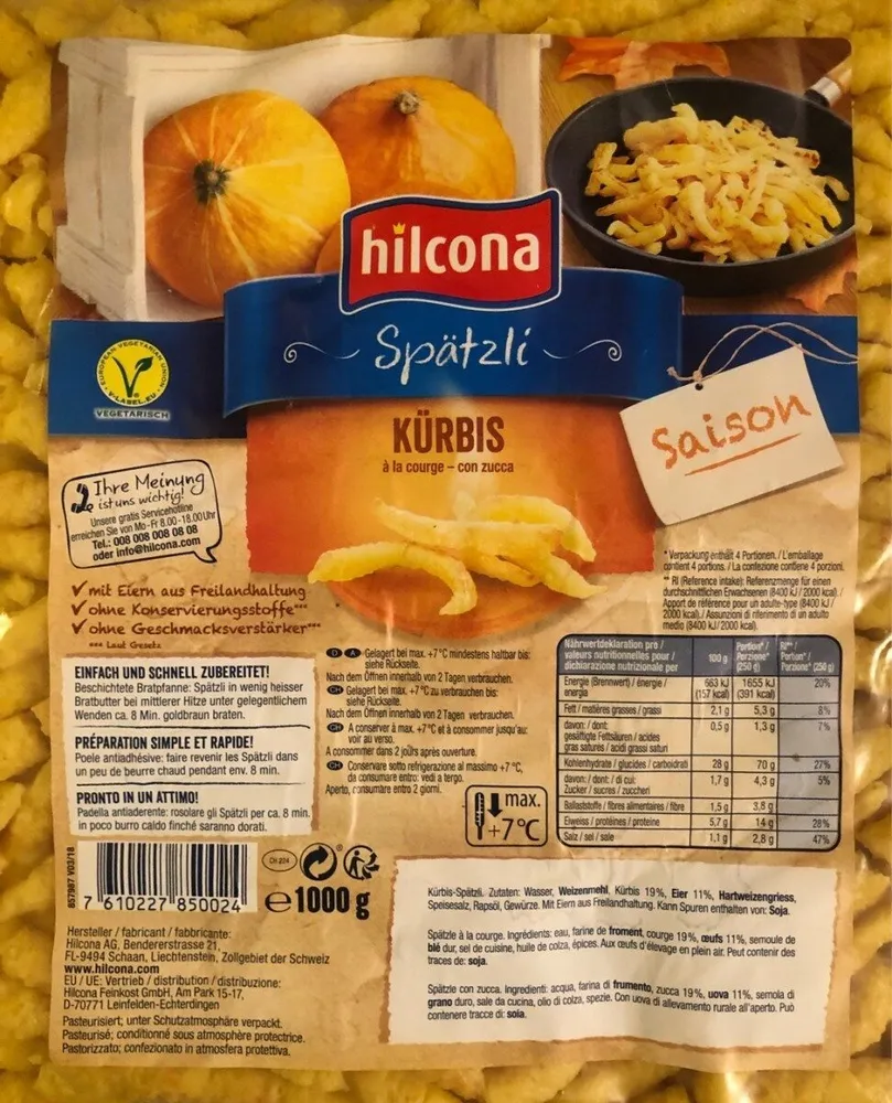 Spätzli à la courge