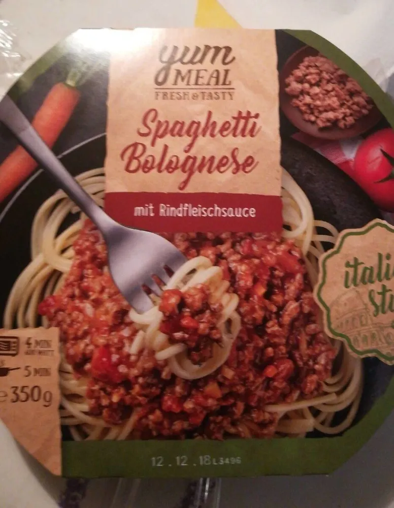 Spaghetti Bolognese mit Rindfleischsauce