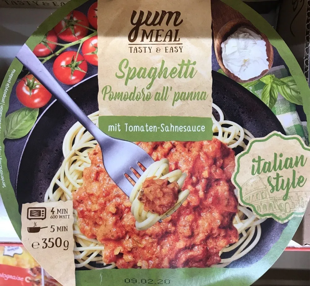 Spaghetti Pomodoro all' panna