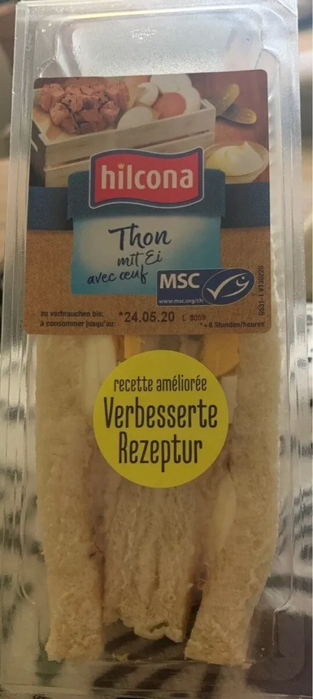 Sandwich Thon avec oeuf