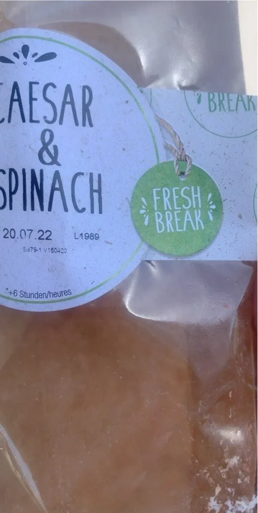 Cesar  et spinach