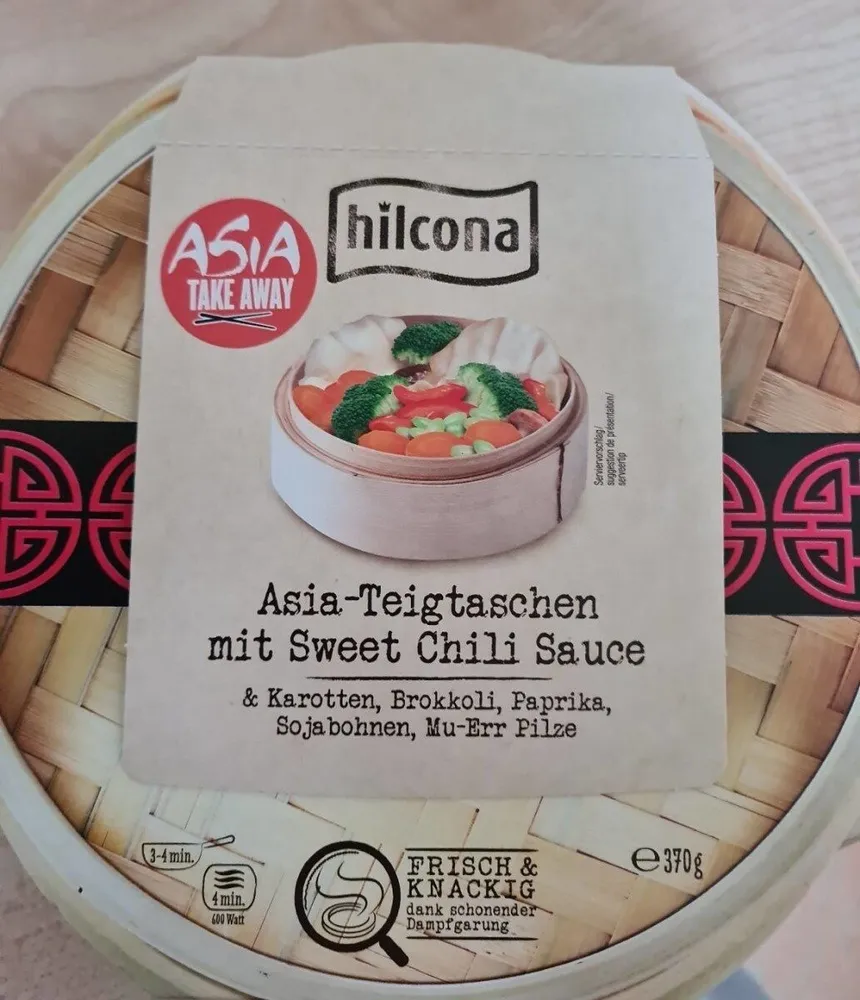 Asia-Teigtaschen mit Sweet Chili Ssuce