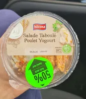 Salade taboulé poulet yogourt