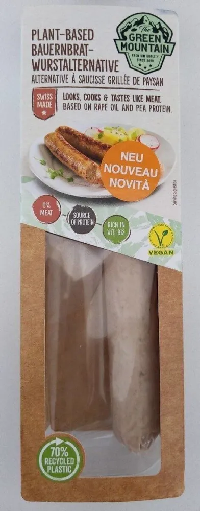 Plant-Based Bauern-Bratwurstalternative