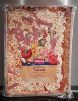 Pizza Toscana cuite au four à pierre