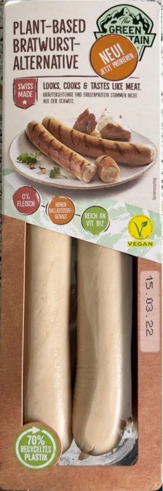 Plant-based Bratwurst Alternative