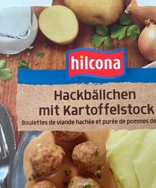 Hackbällchen mit kartoffelstock