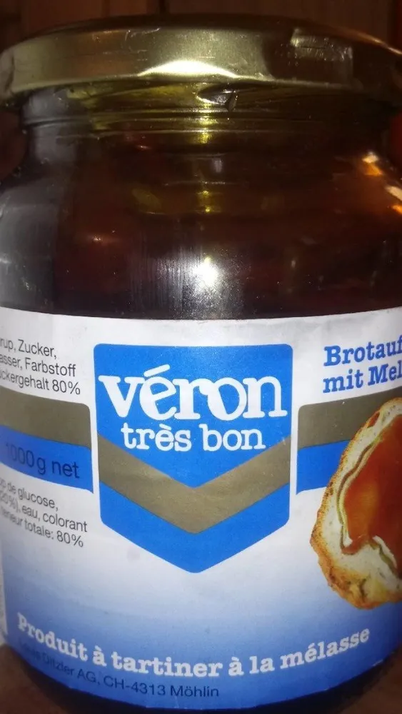 Mélasse Veron Très Bon 1 Kg, 1 Bocal