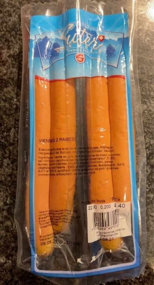 Saucisses de viennes