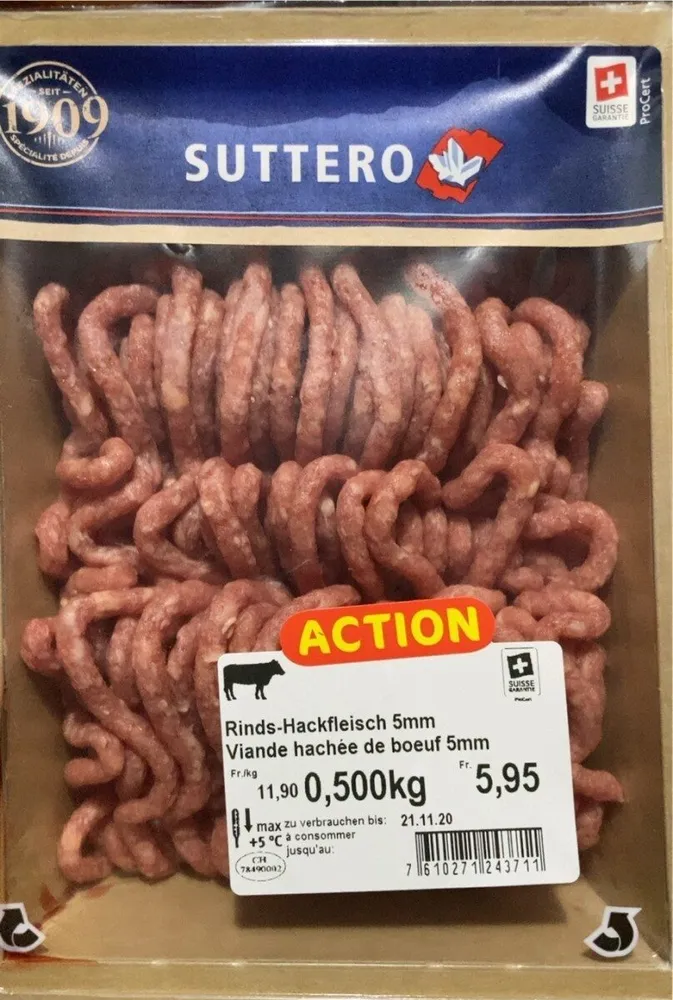 Viande hachée de boeuf 5mm