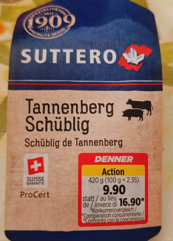 Schüblig de Tannenberg