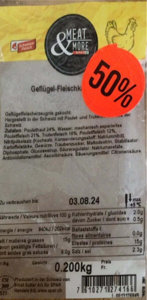 Geflugel Fleischkase