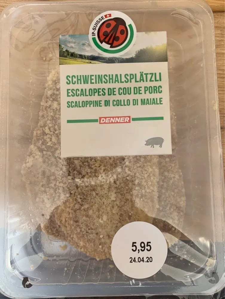 Escalopes de cou de porc