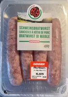 Saucisses à rôtir de porc