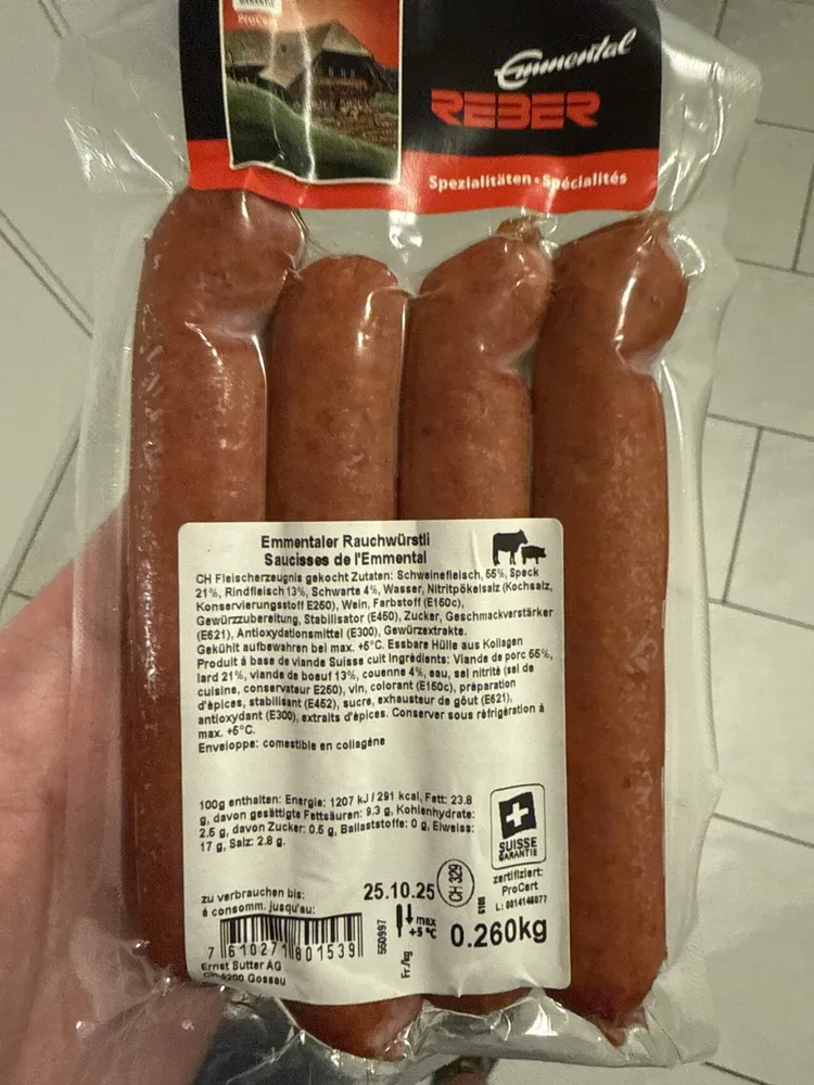Emmentaler Rauchwürstli