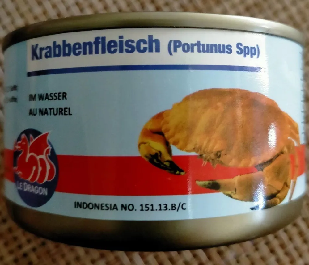 Pattes et chair de crabe au naturel