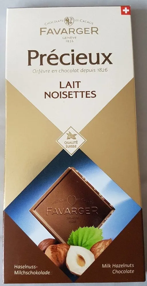 Chocolat lait noisettes