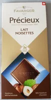 Chocolat lait noisettes