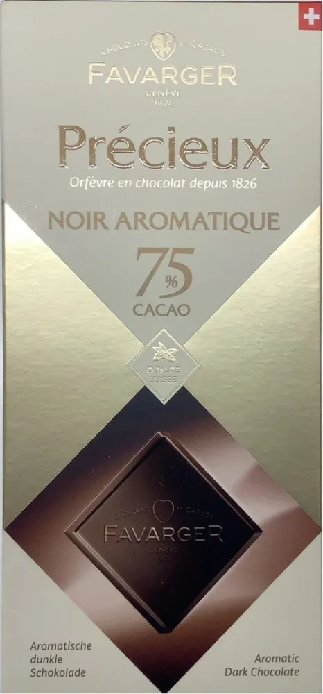 Précieux noir aromatique, 75% cacao
