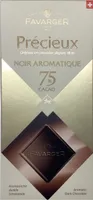 Précieux noir aromatique, 75% cacao
