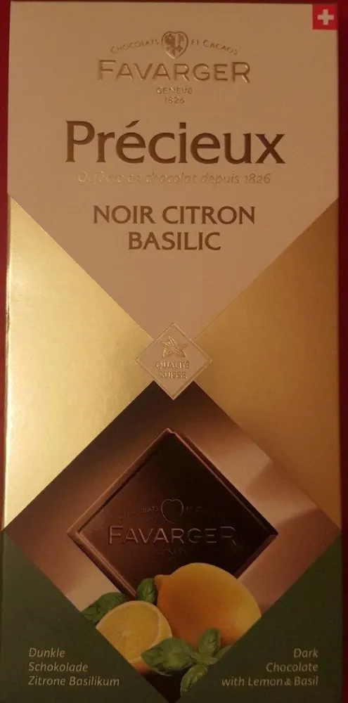 Précieux  noir citron basilic