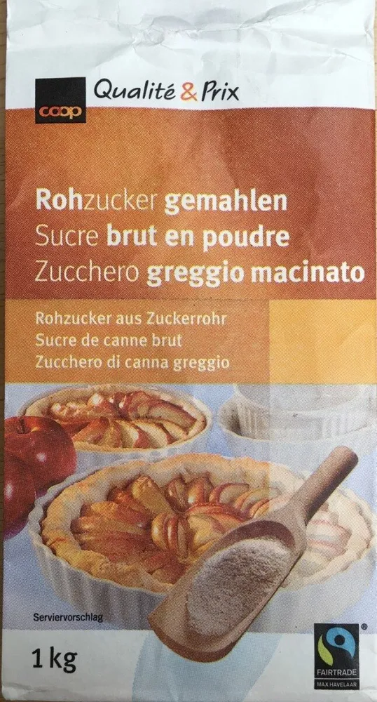 Rohzucker gemahlen : Rohzucker aus Zuckerrohr