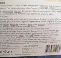 Chocolat Bernrain 40 GR, 30 Pièces