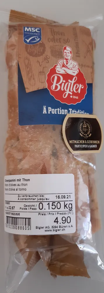 Olivenpanini mit Thon